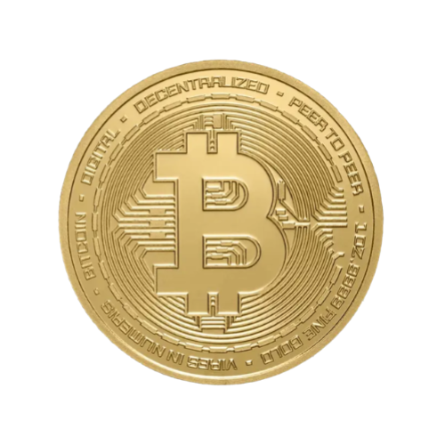 Zlatá minca Bitcoin 1 unca - obal
