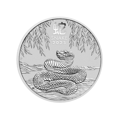 1 Unca (31,1g) Strieborná investičná minca Rok Hada Lunárna Séria 2025