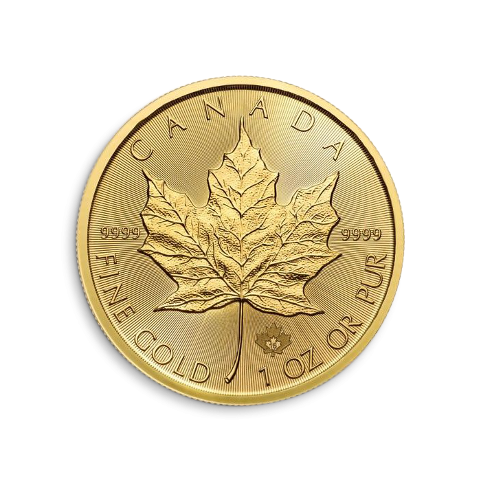 Investičná zlatá minca Maple Leaf 1 unca (31,1g) - líce, Royal Canadian Mint