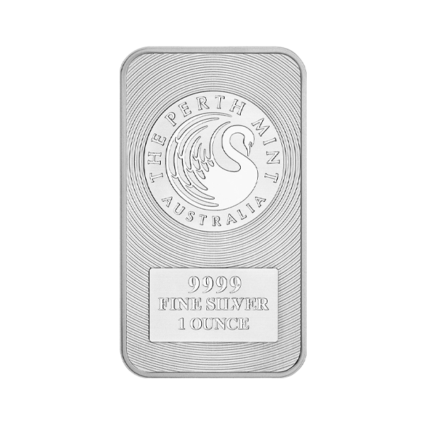 1 unca (31,1g) Perth Mint  Strieborná investičná tehlička