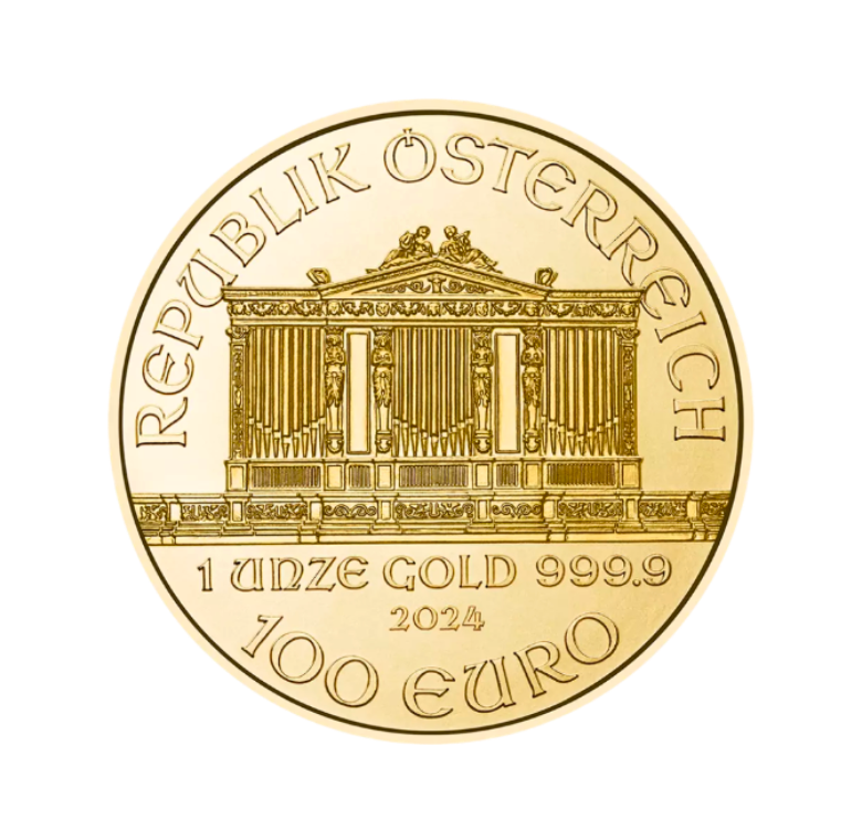 Investičná zlatá minca Wiener Philharmoniker 1 unca (31,1g) - rub, Münze Österreich