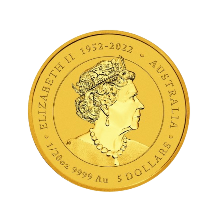 1/20 Unce Zlatá investičná minca Rok Draka Lunárna Séria 2024 (Úschova)