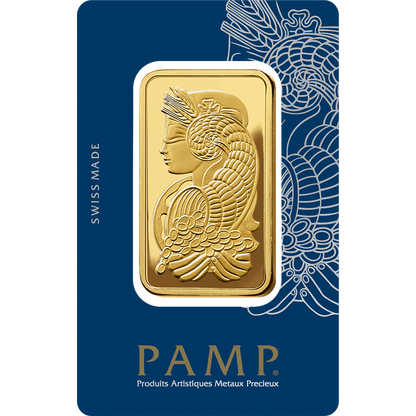 PAMP Fortuna 50g investičná zlatá tehlička - rub, certifikát