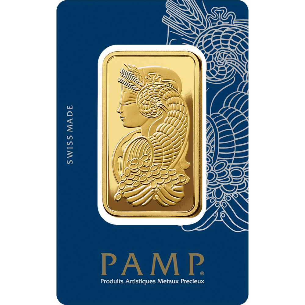 PAMP Fortuna 100g investičná zlatá tehlička - rub, certifikát