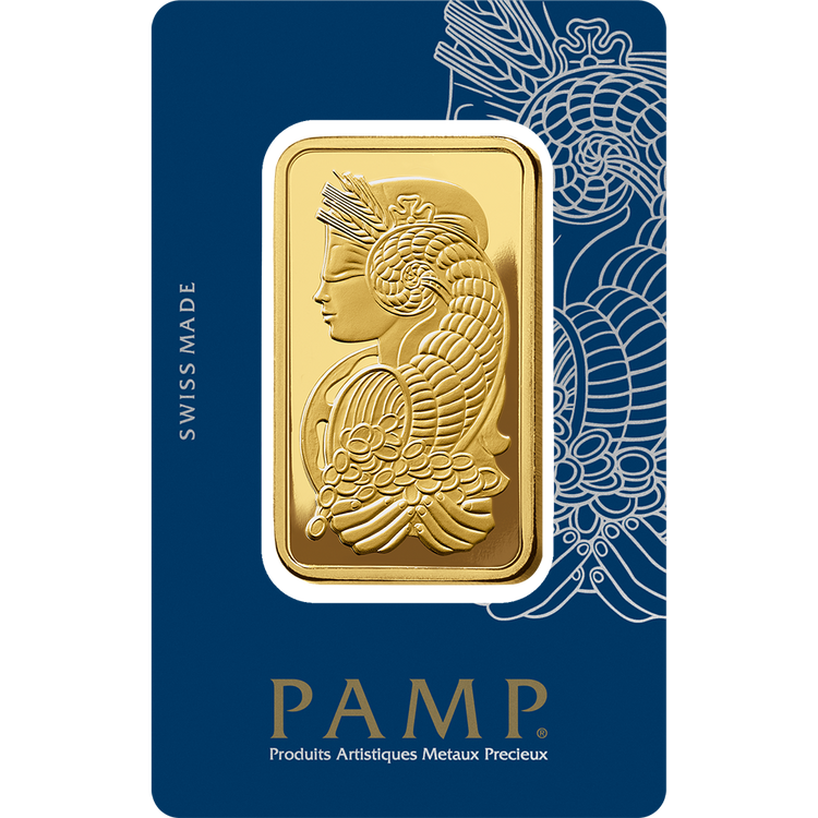 PAMP Fortuna 100g investičná zlatá tehlička - rub, certifikát