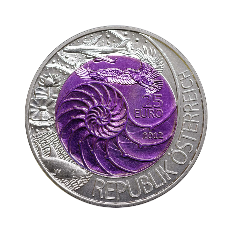 25 Euro Strieborno-niobová minca Bionika