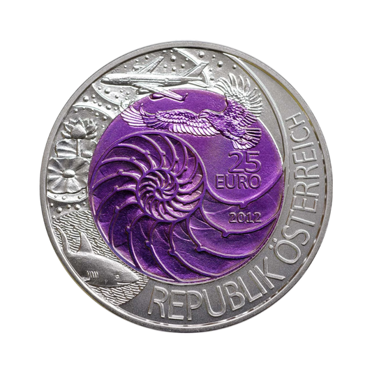 25 Euro Strieborno-niobová minca Bionika