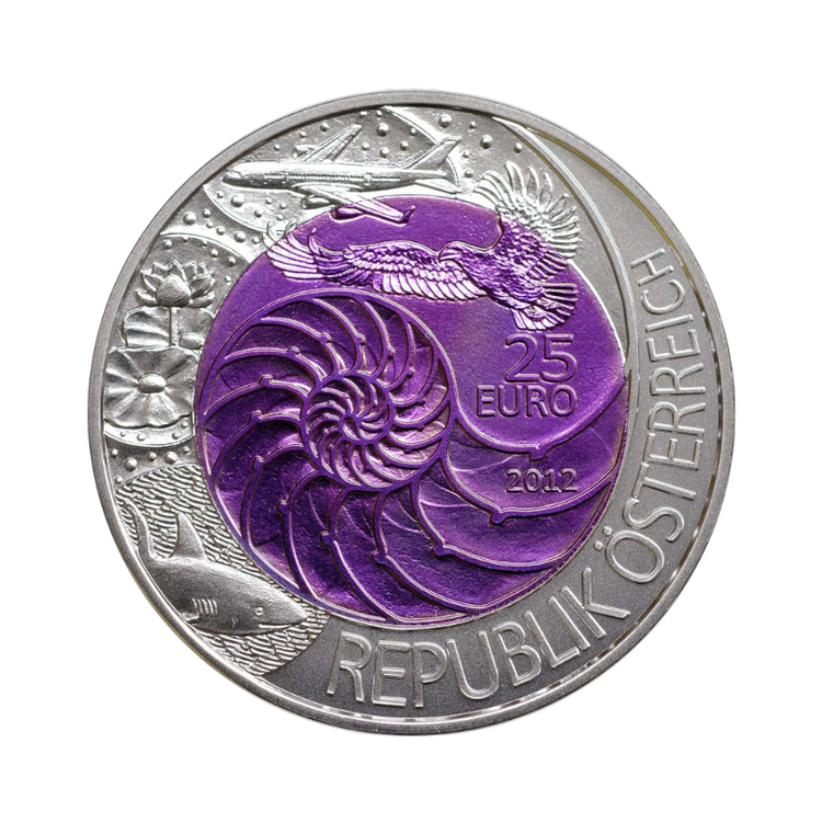 25 Euro Strieborno-niobová minca Bionika