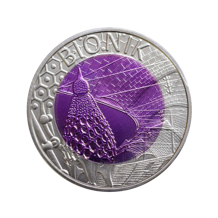 25 Euro Strieborno-niobová minca Bionika