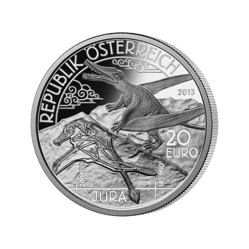 20 Euro Strieborná minca Jura – Život vo vzduchu