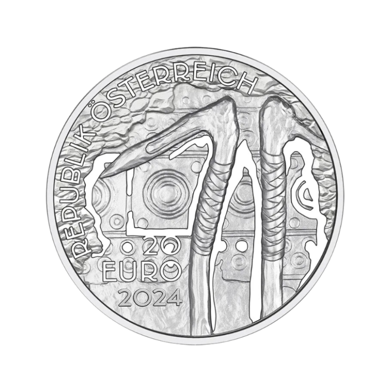 20 Euro Strieborná minca Ťažba – Biele zlato Salzkammergutu