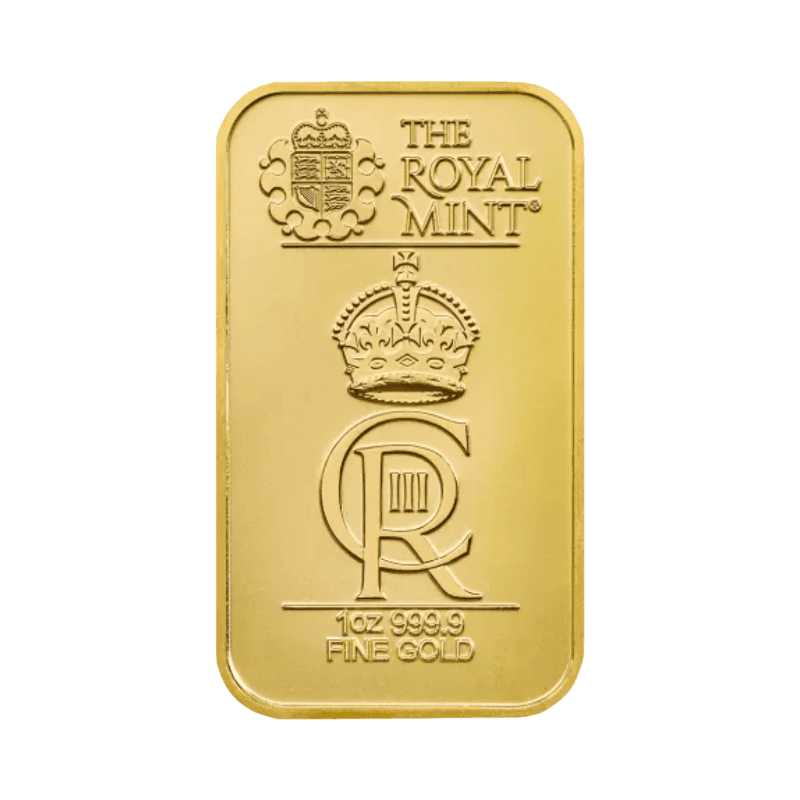 1 Unca (31,1 g) The Royal Celebration The Royal Mint Investičná zlatá tehlička