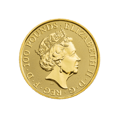 Zlatá investičná minca Queen's Beasts Black Bull 1 Unca (31,1g) 