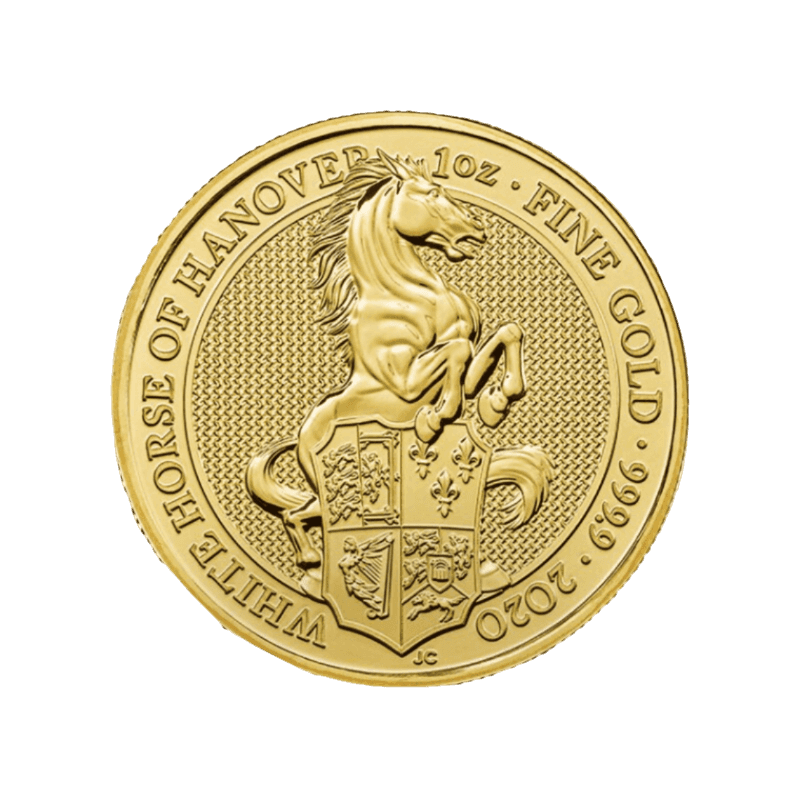 Zlatá investičná minca Queen's Beasts White Horse 2020 1 Unca (31,1g) 