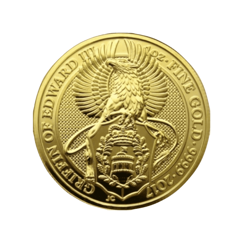 Zlatá investičná minca Queen's Beasts Griffin 2017 1 Unca (31,1g) 