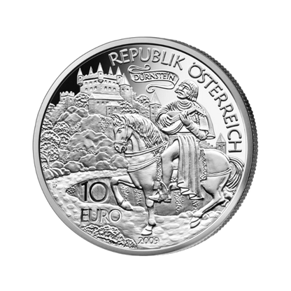 10 Euro Strieborná minca Richard Levie srdce v Dürnsteine