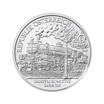 20 Euro Strieborná minca Severná dráha cisára Ferdinanda