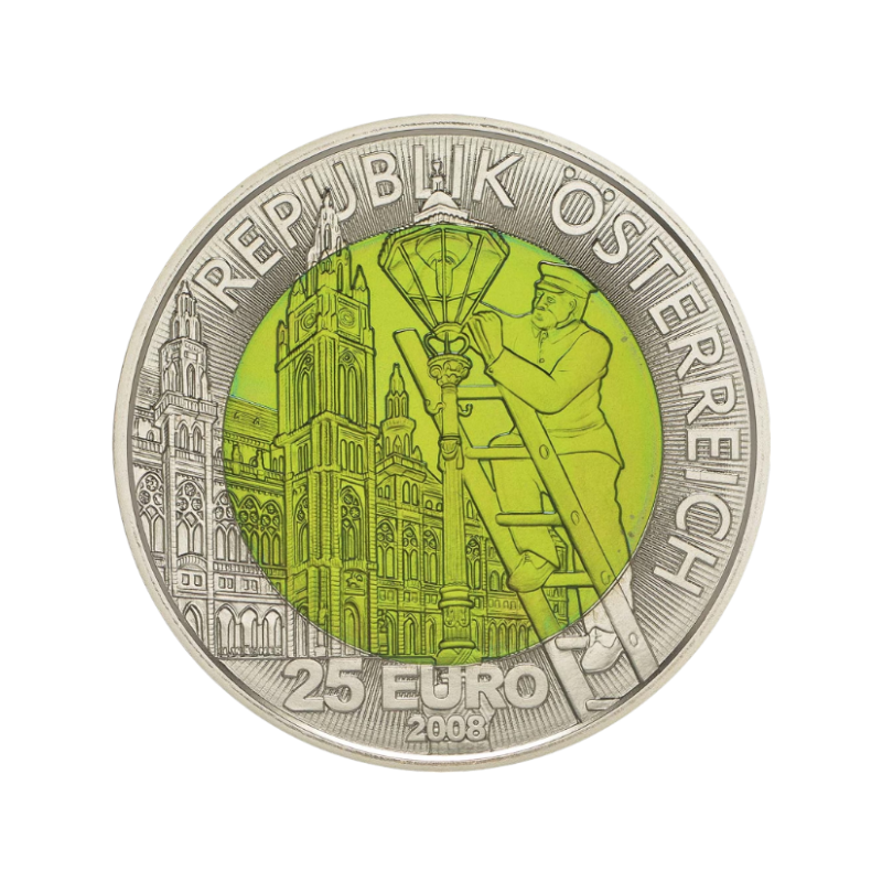 25 Euro Strieborno-niobová minca Fascinácia svetla