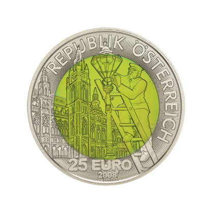 25 Euro Strieborno-niobová minca Fascinácia svetla