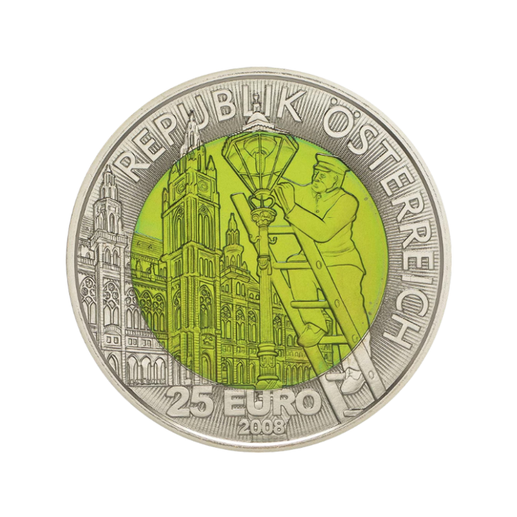 25 Euro Strieborno-niobová minca Fascinácia svetla