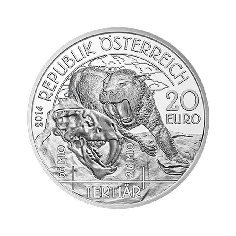 20 Euro Strieborná minca Terciér – Život na Zemi