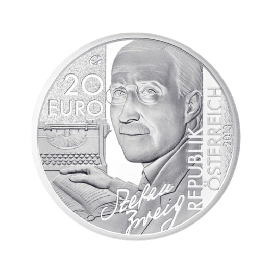 20 Euro Strieborná minca Stefan Zweig
