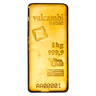 Zlatá investičná tehlička Valcambi 1kg