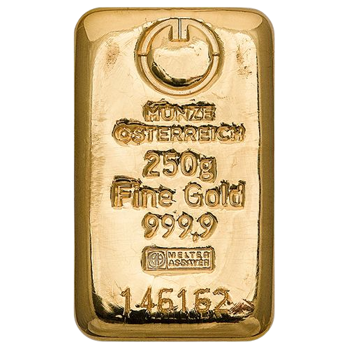 250g Münze Österreich zlatá investičná tehlička