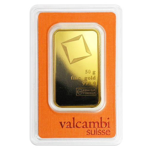 50g Valcambi Švajčiarsko Investičná zlatá tehlička