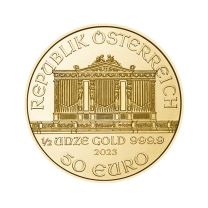 Zlatá investičná minca Wiener Philharmoniker 1/2 Unce 