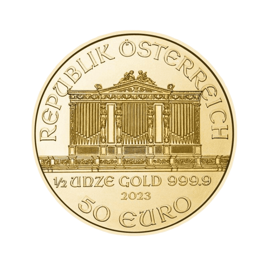 Zlatá investičná minca Wiener Philharmoniker 1/2 Unce 