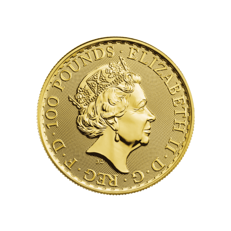 Zlatá investičná minca Britannia - Kráľovná Alžbeta II. 1 Unca (31,1g)
