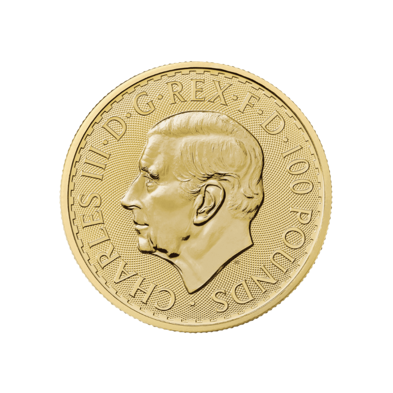 Zlatá investičná minca Britannia - Kráľ Karol III. 1 Unca (31,1g)