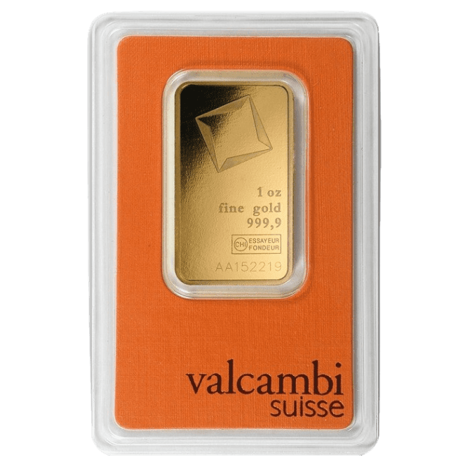 Investičná zlatá tehlička Valcambi 1 Unca (31,1g)
