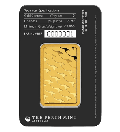 Investičná zlatá tehlička Perth Mint 1 Unca (31,1g)