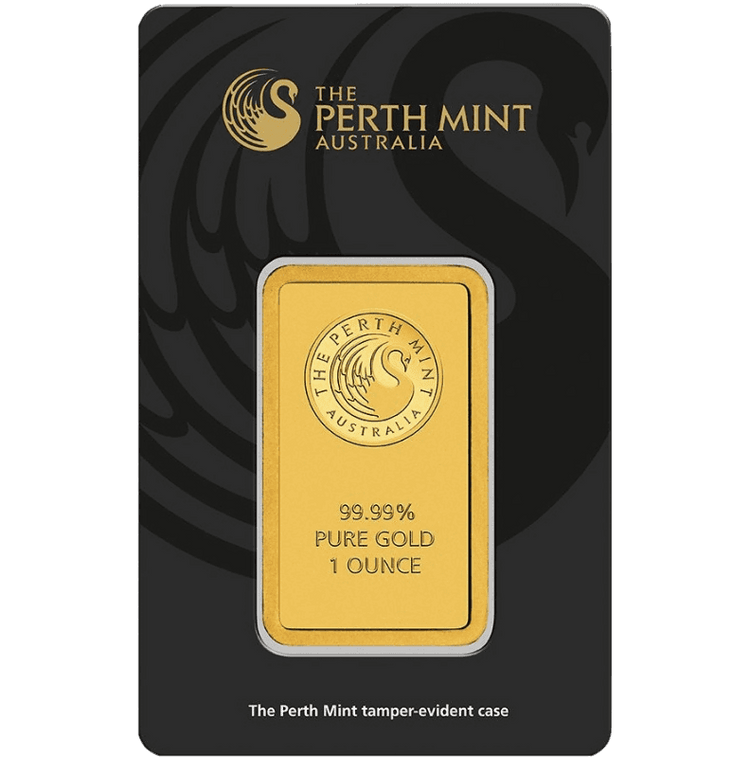 Investičná zlatá tehlička Perth Mint 1 Unca (31,1g)