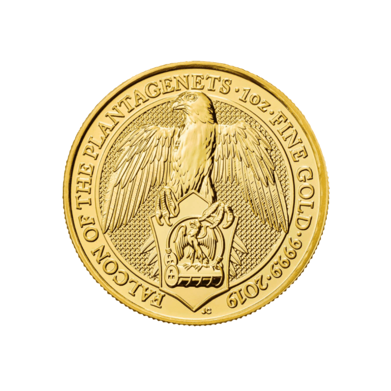 Zlatá investičná minca Queen's Beasts Falcon 1 Unca (31,1g) 
