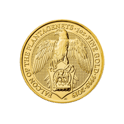 Zlatá investičná minca Queen's Beasts Falcon 1 Unca (31,1g) 
