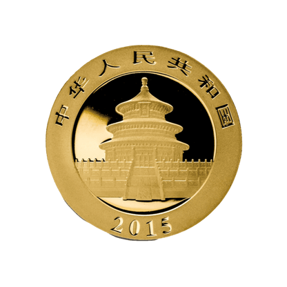 Zlatá investičná minca Čínska Panda 2015 1 Unca (31,1g)