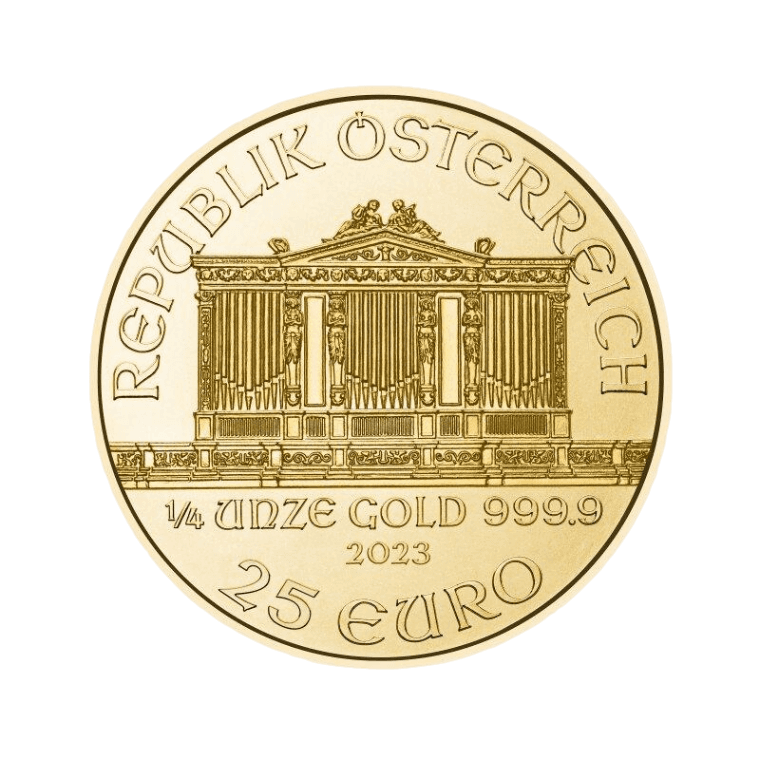 Zlatá investičná minca Wiener Philharmoniker 1/4 Unce 