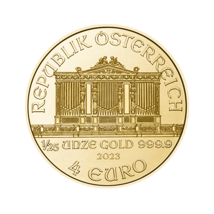 Zlatá investičná minca Wiener Philharmoniker 1/25 Unce 