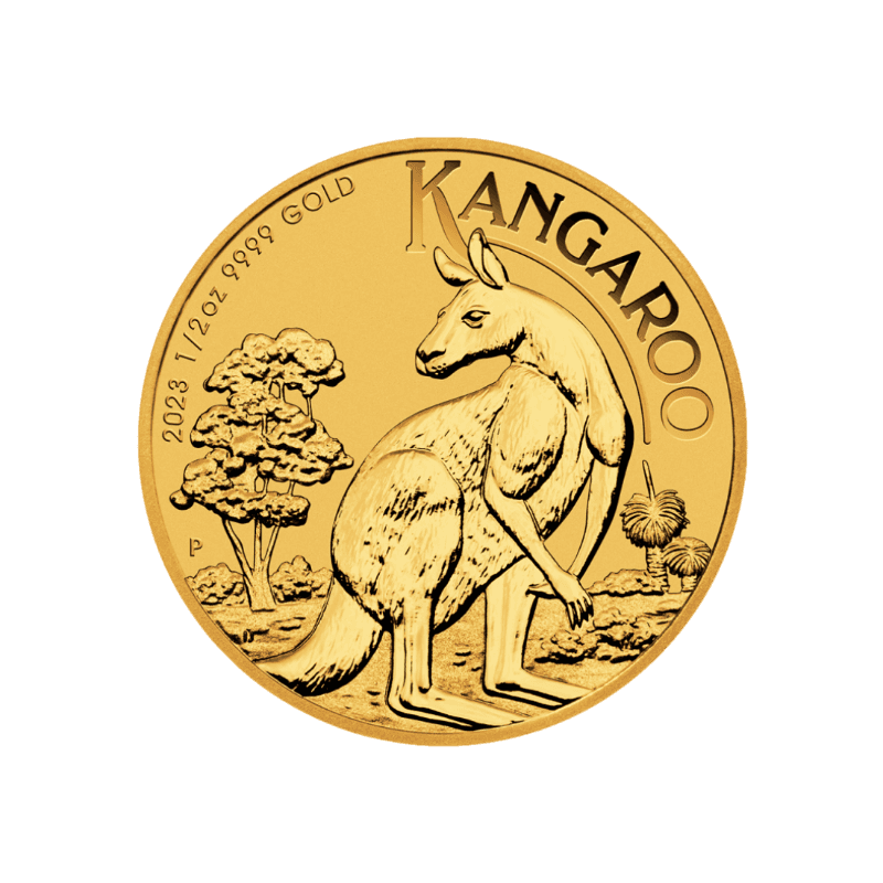 Zlatá investičná minca Kangaroo Klokan 1/2 Unce