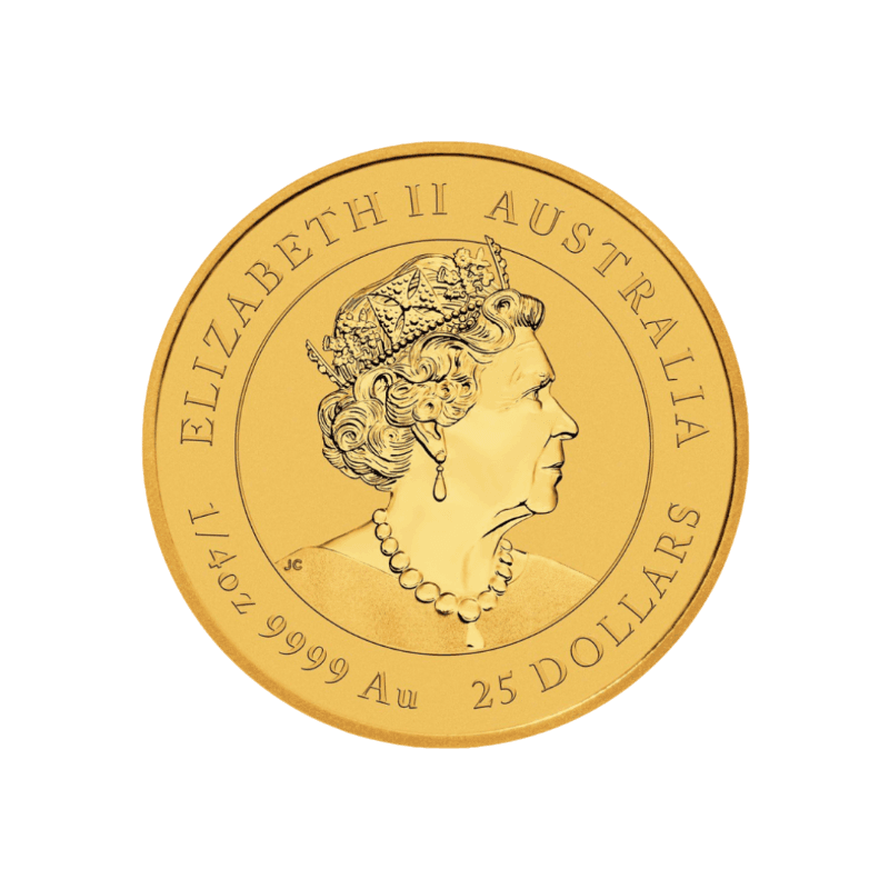Zlatá investičná minca Rok Zajaca Lunárna Séria 2023 1/4 Unce