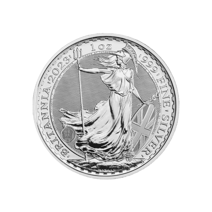 Strieborná investičná minca Britannia - Kráľ Karol III. 1 Unca (31,1g)