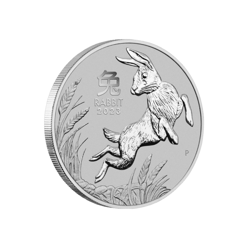 Investičná minca platina Rok Zajaca Lunárna Séria 2023 1 Unca (31,1g)