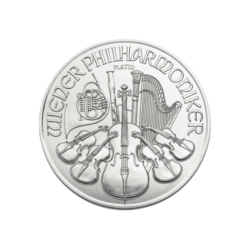 Investičná minca platina Wiener Philharmoniker 1 Unca (31,1g)